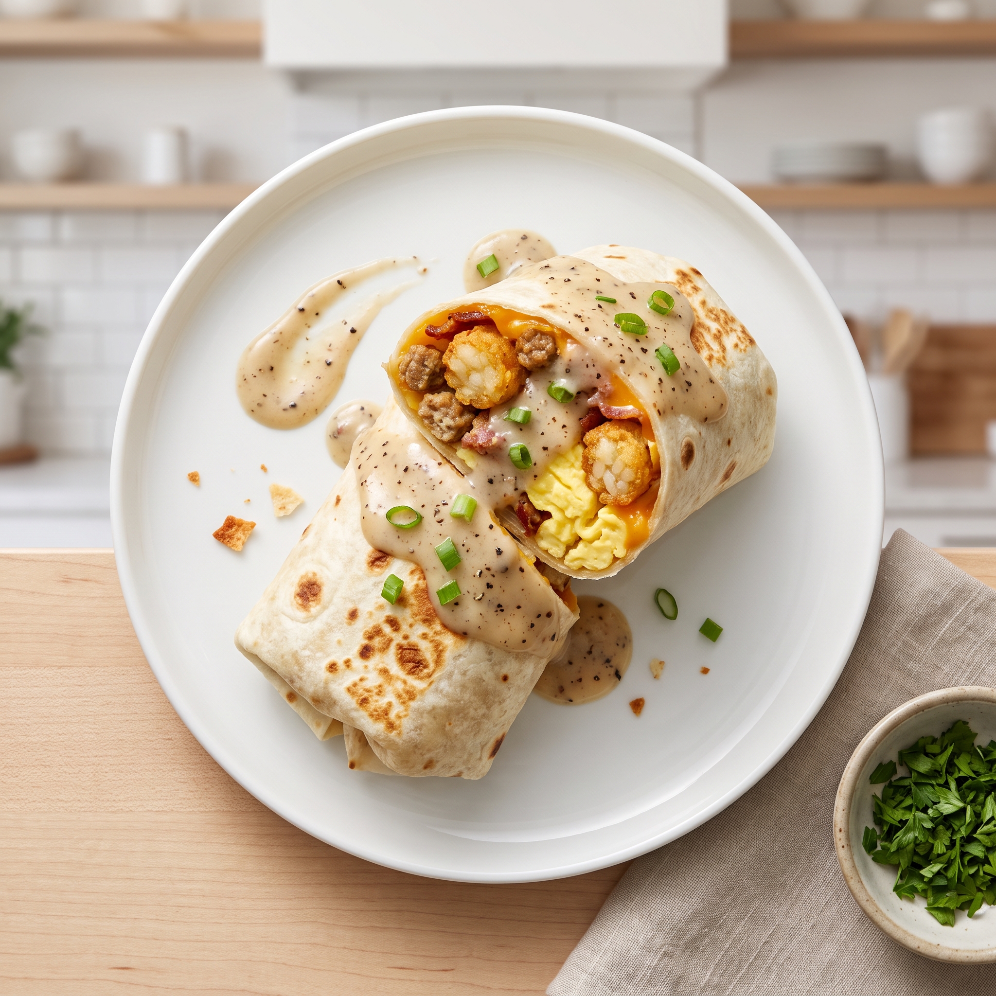 Hearty Country Breakfast Burritos