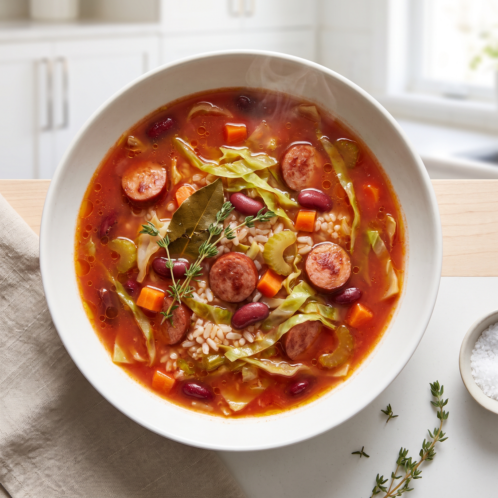 Smoked Sausage and Cabbage Stew