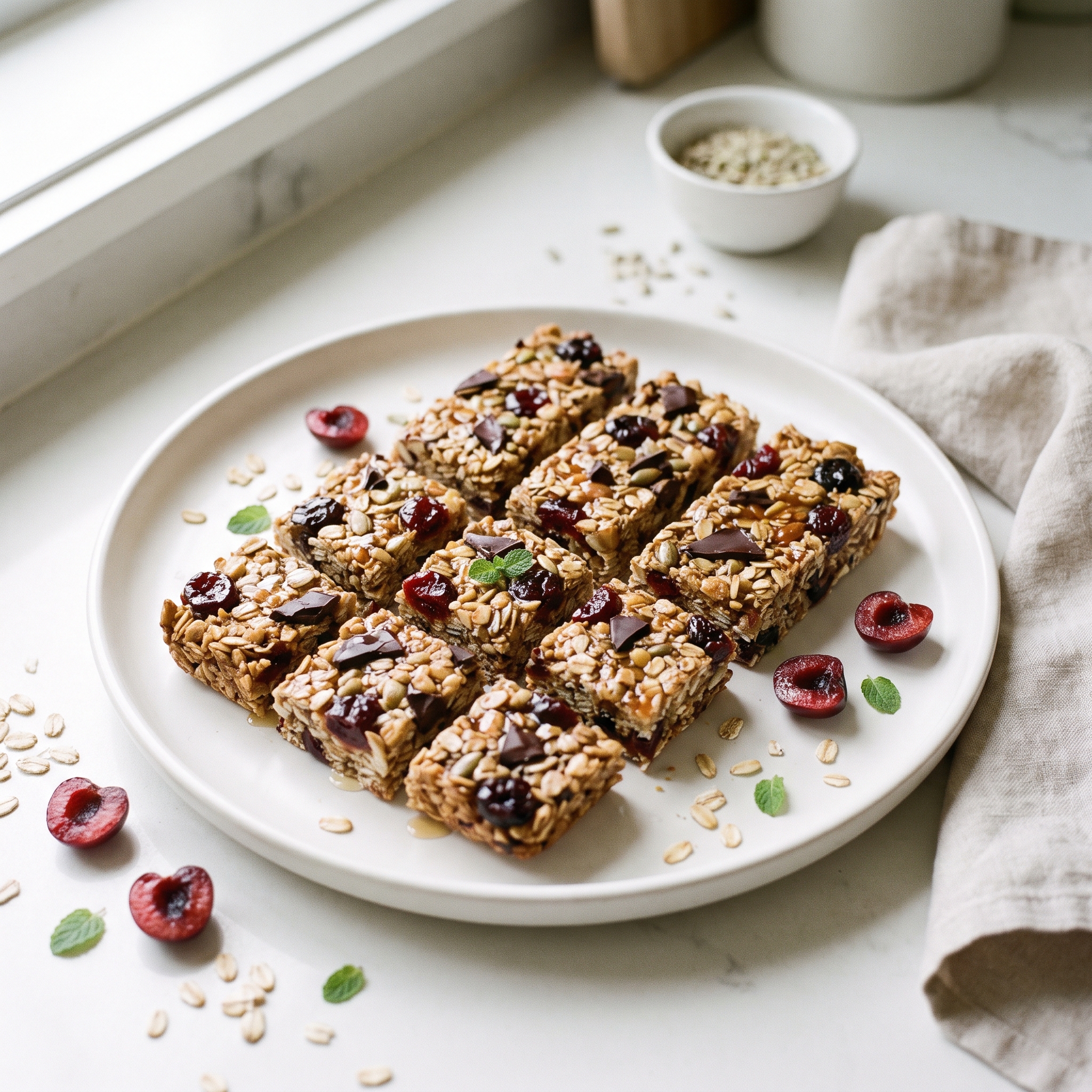 Tangy-Sweet Vegan Granola Bars