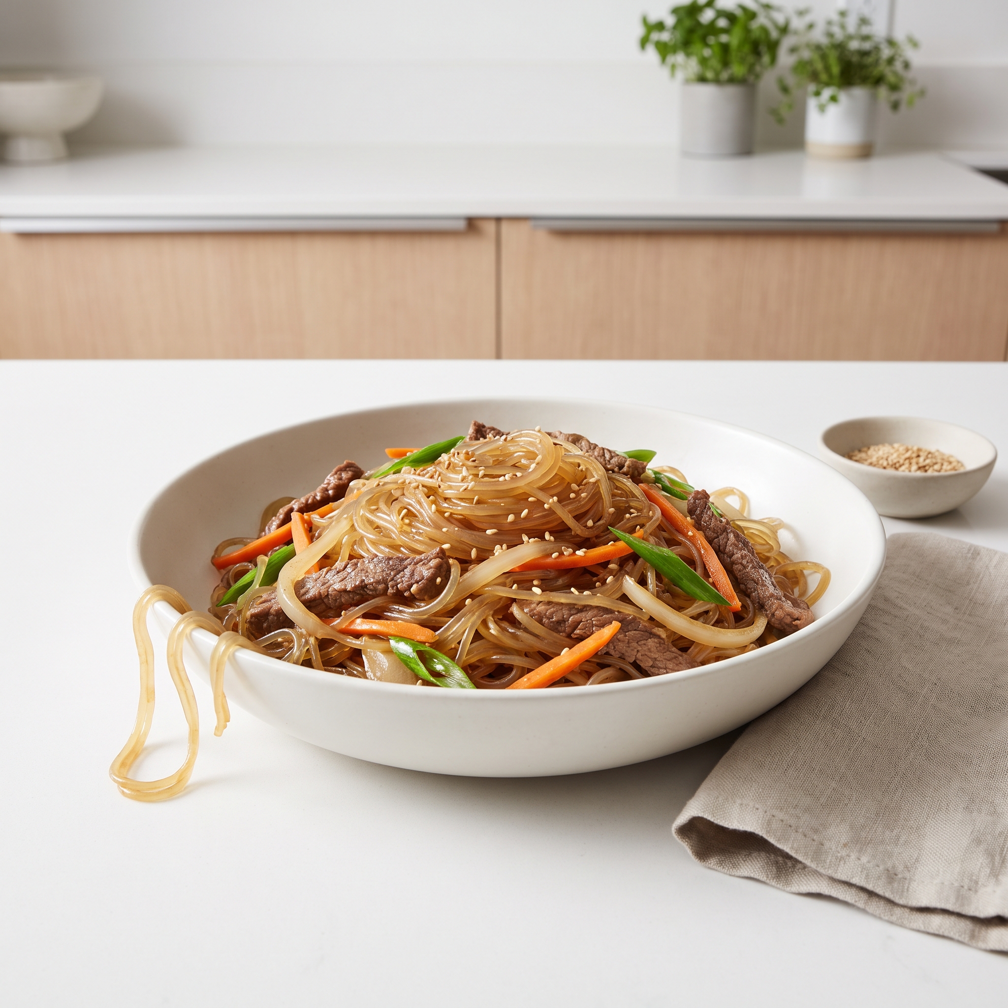 Japchae (Korean Glass Noodles)