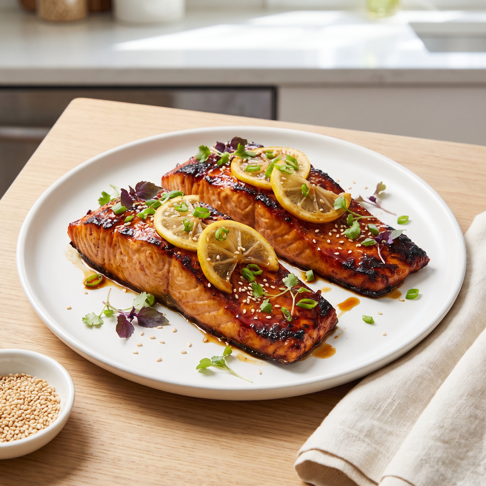 Sweet Soy-Garlic Broiled Salmon