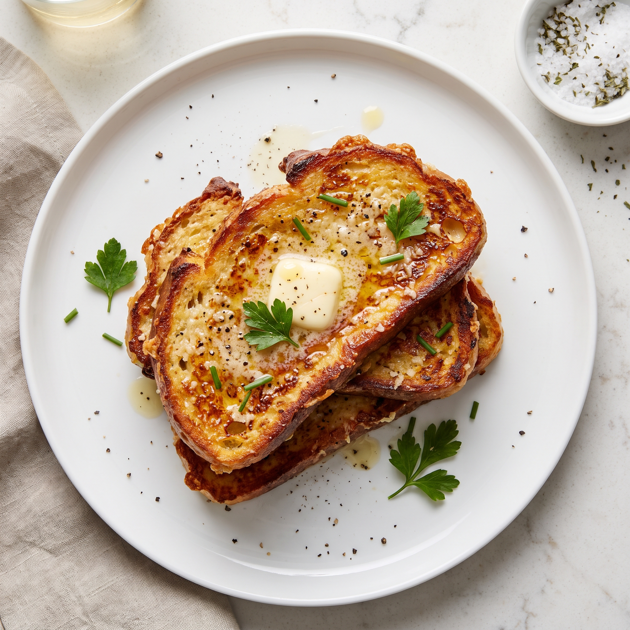 Parmesan-Pepper French Toast