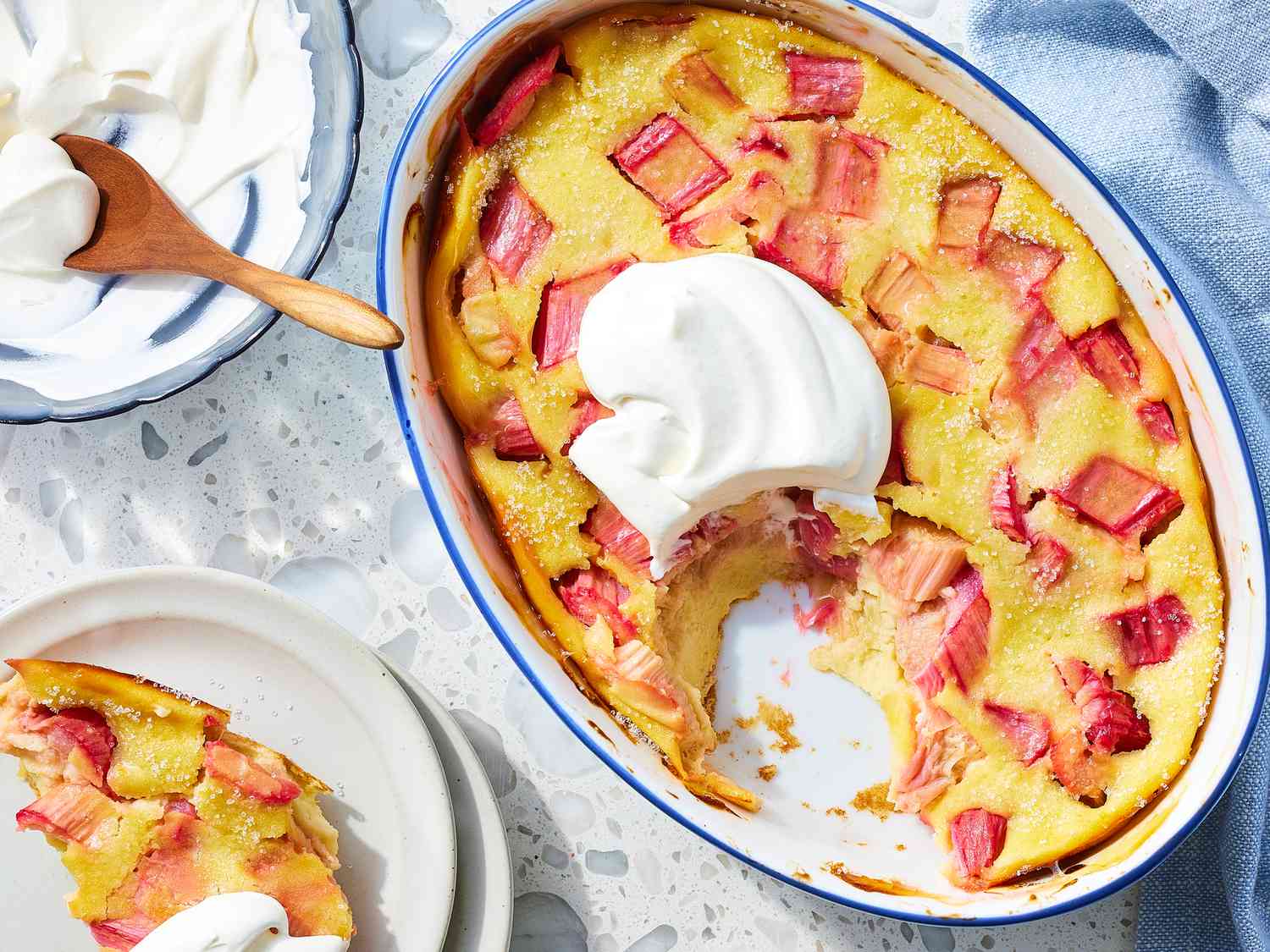 Buttermilk Rhubarb Clafoutis