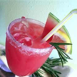 Watermelon Lemonade with Rosemary
