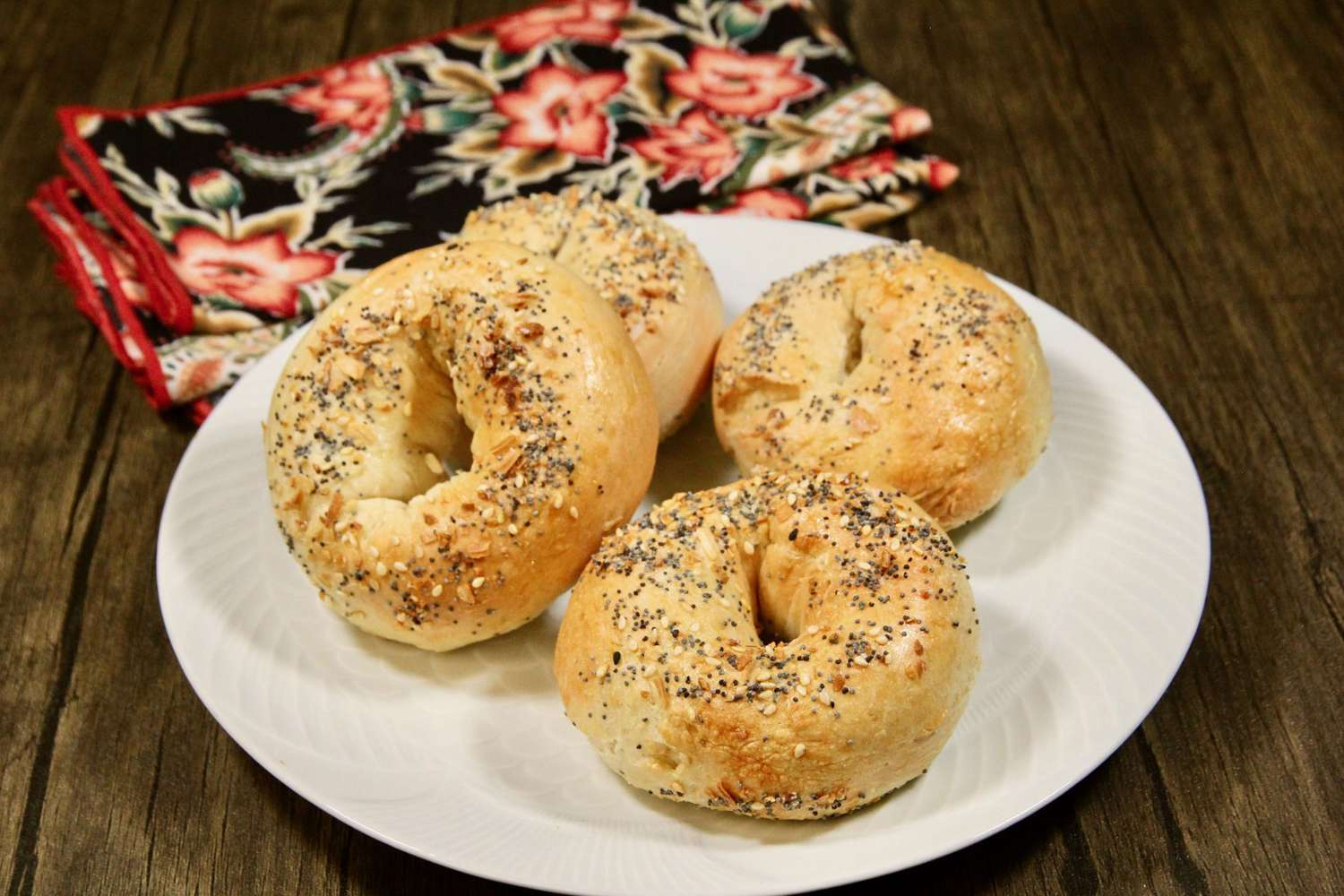 Air Fryer Bagels with 2-Ingredient Dough