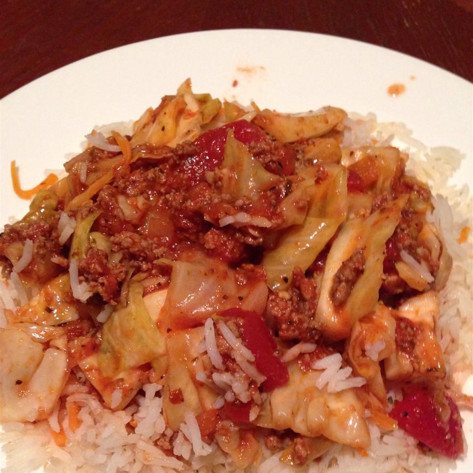 Spicy Unstuffed Cabbage Skillet