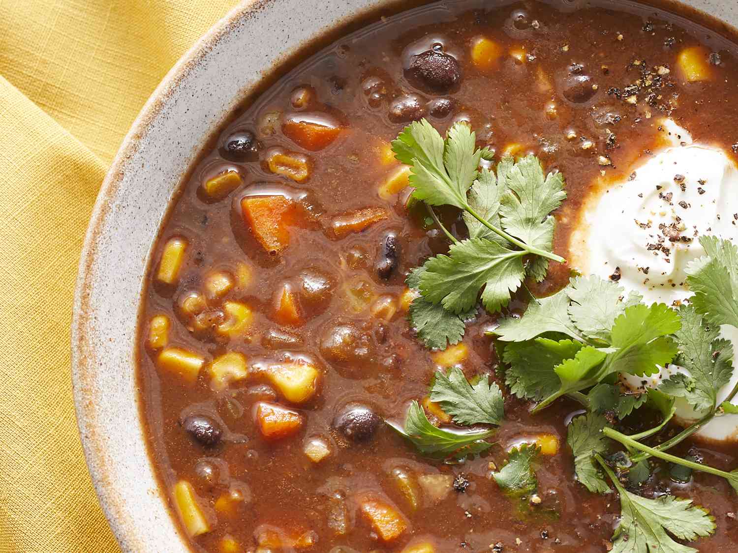 Plant-Based Black Bean Soup
