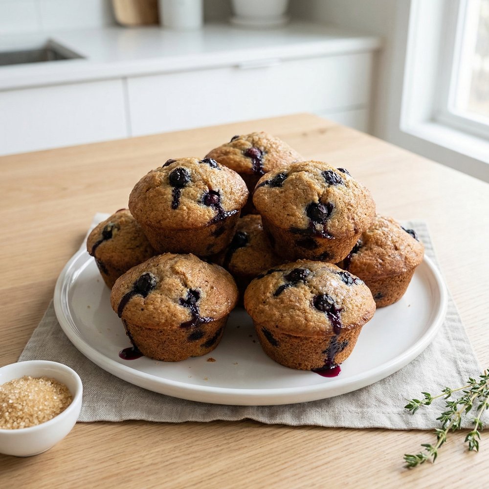 100-Calorie Blueberry Muffins