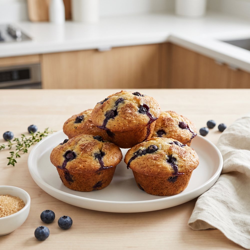 100-Calorie Blueberry Muffins