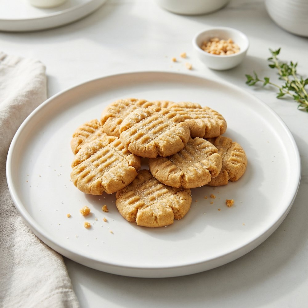 3-Ingredient Peanut Butter Cookies