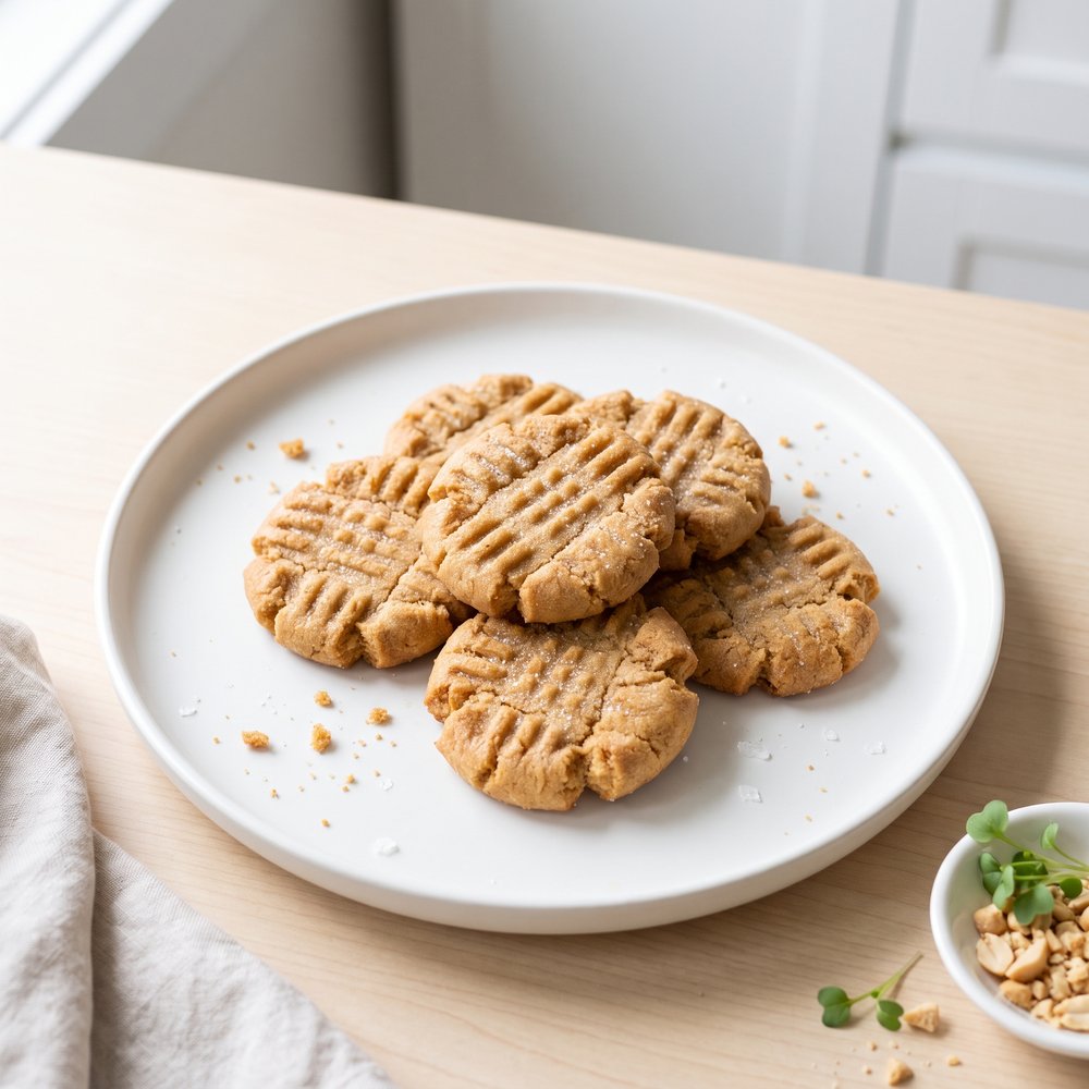 3-Ingredient Peanut Butter Cookies