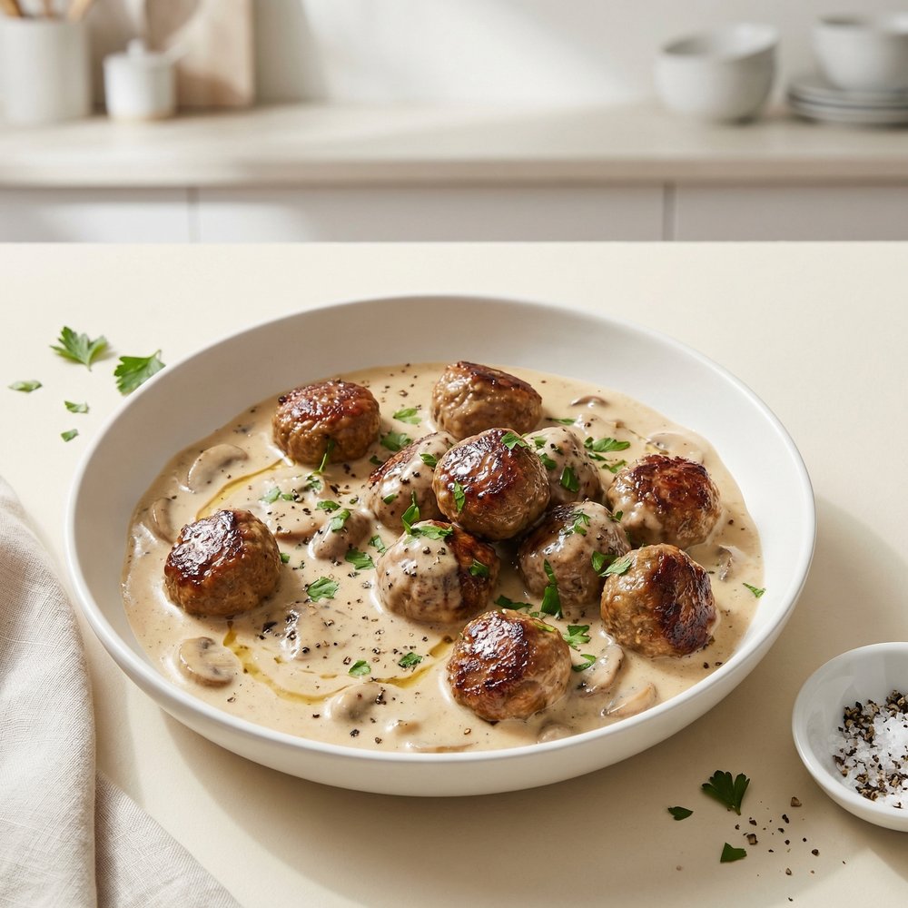 Three-Ingredient Swedish-Style Meatballs