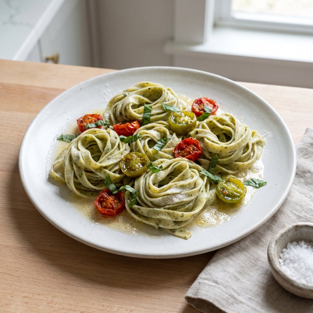 A Farewell to Basil Fettuccine