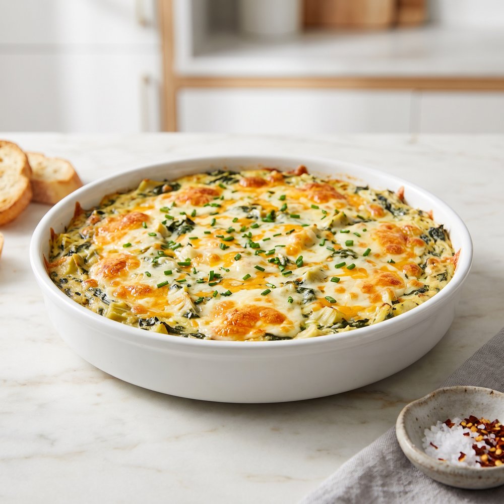 Absolutely Wonderful Cheesy, Creamy Spinach Artichoke Dip