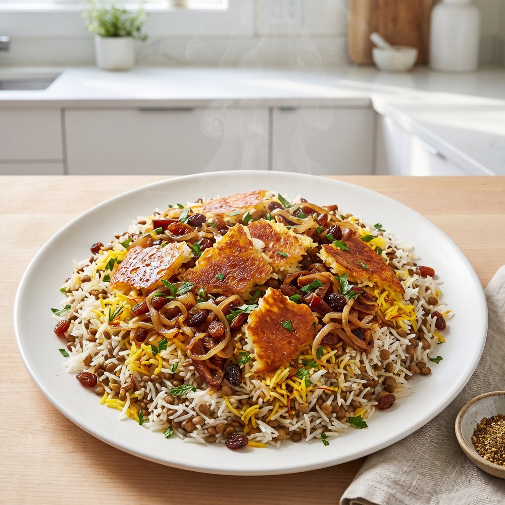 Adas Polo (Persian Lentil and Rice Pilaf)