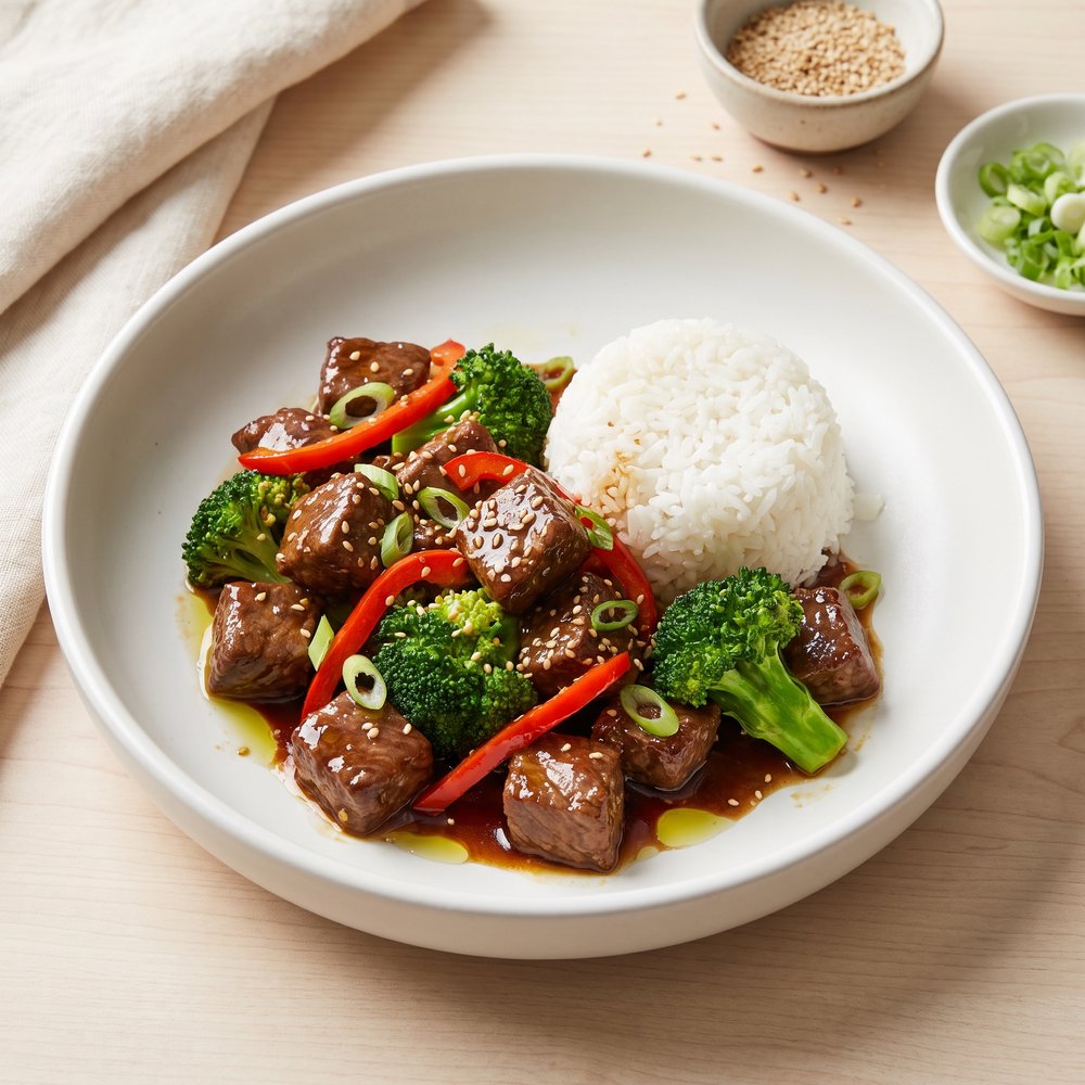 Air-Fried Crunchy Beef with Broccoli