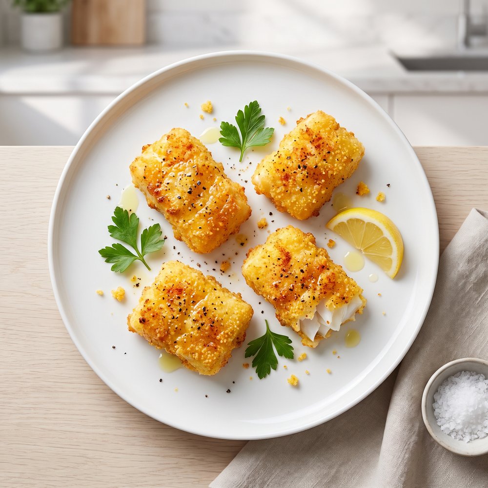 Air-Fried Crunchy Cod Fillets