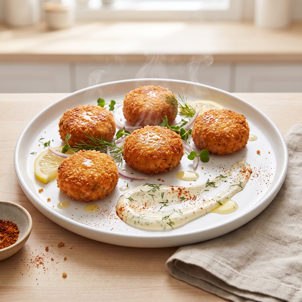 Air-Fried Salmon Croquettes