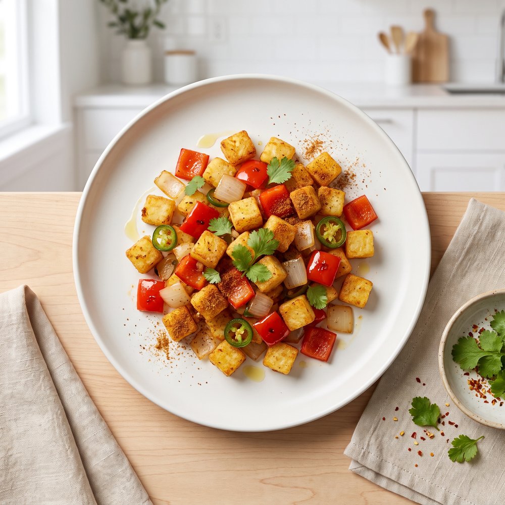 Air-Fried Tex-Mex Potato Hash Browns