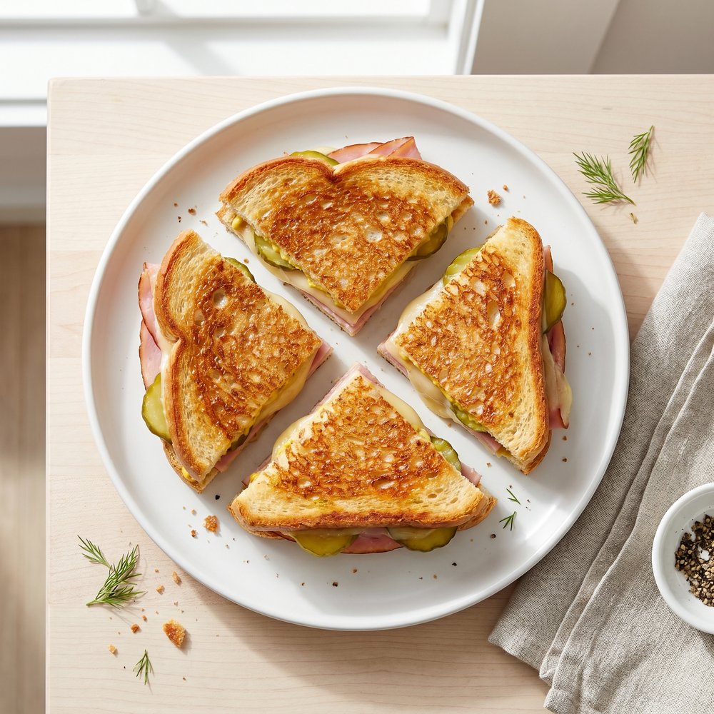 Air-Fryer Ham and Swiss Melt