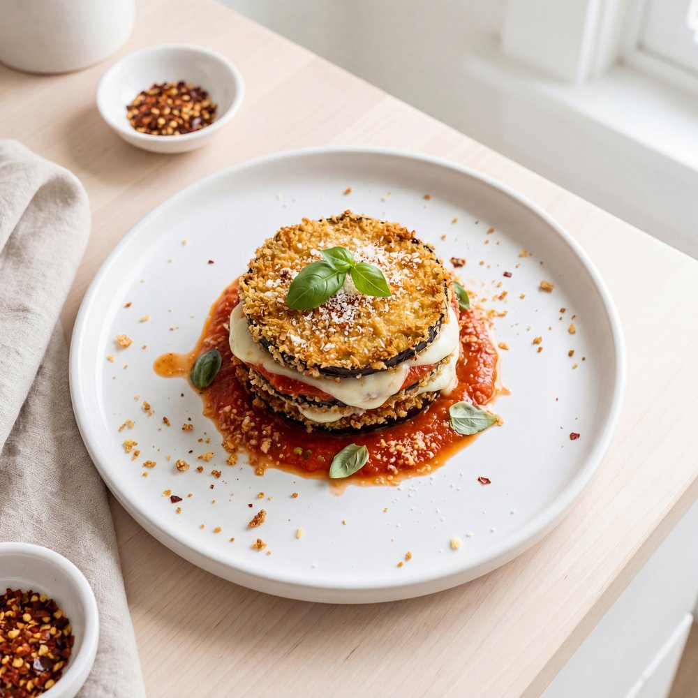 Air Fryer Eggplant Parmesan