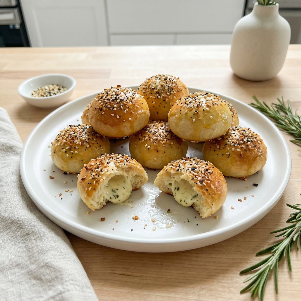 Air-Fried Everything Bagel Bites