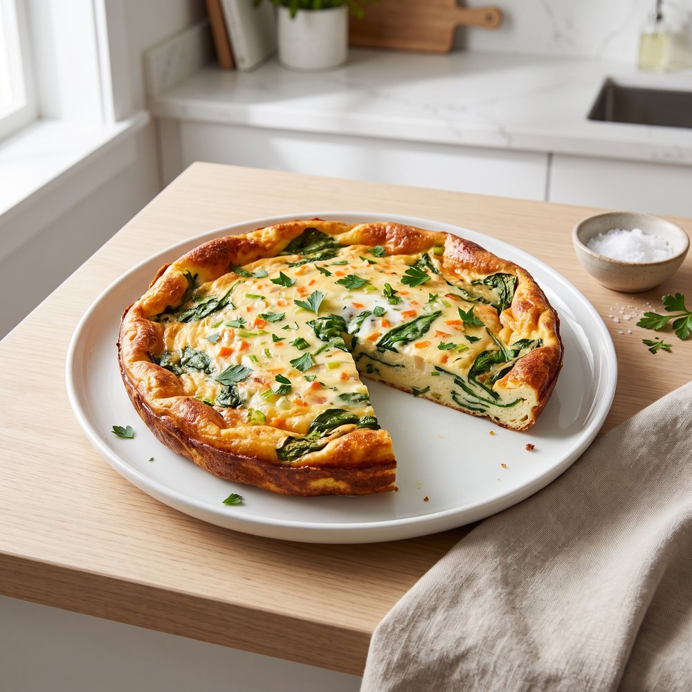 Air Fryer Frittata with Greek Yogurt