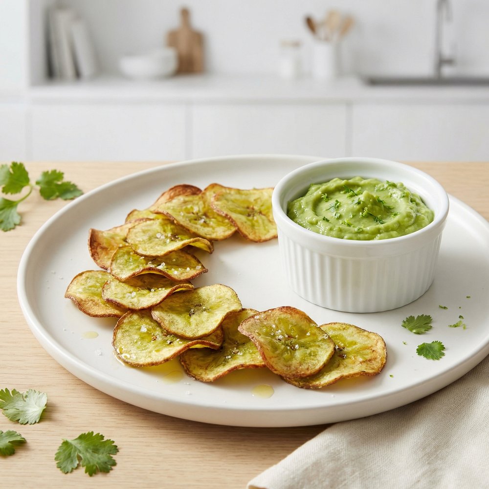 Crispy Air-Fried Plantain Chips