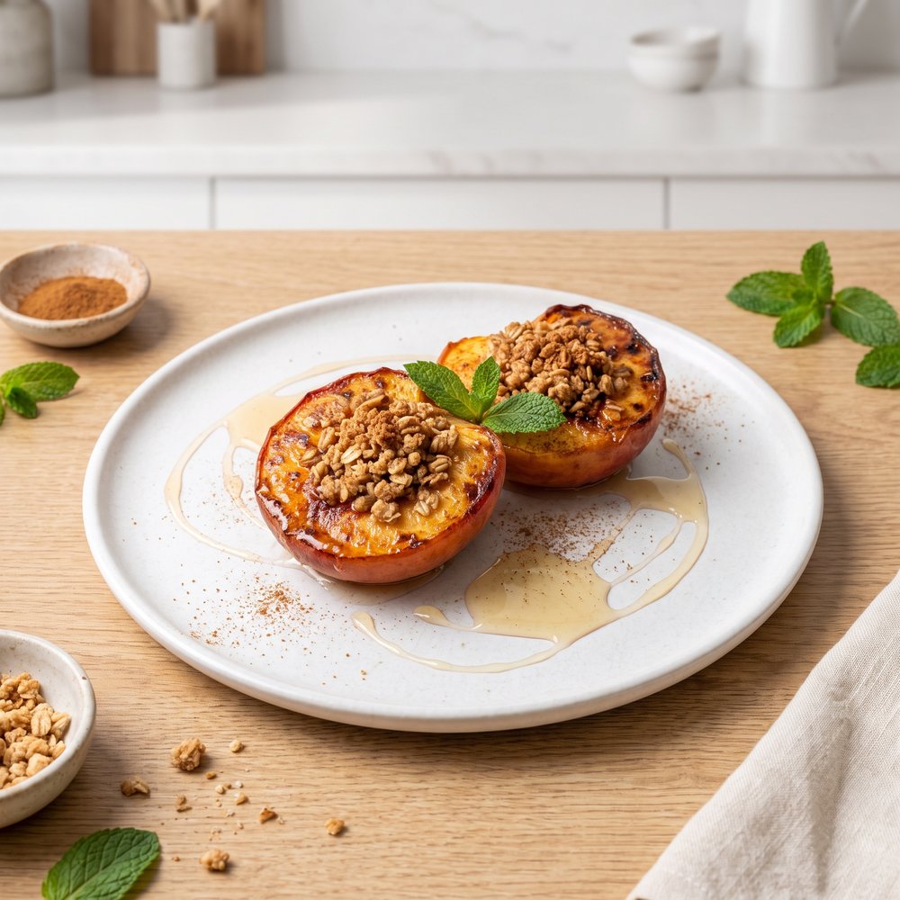 Air Fryer Grilled Peaches