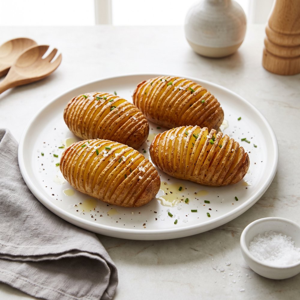Air Fryer Hasselback Potatoes