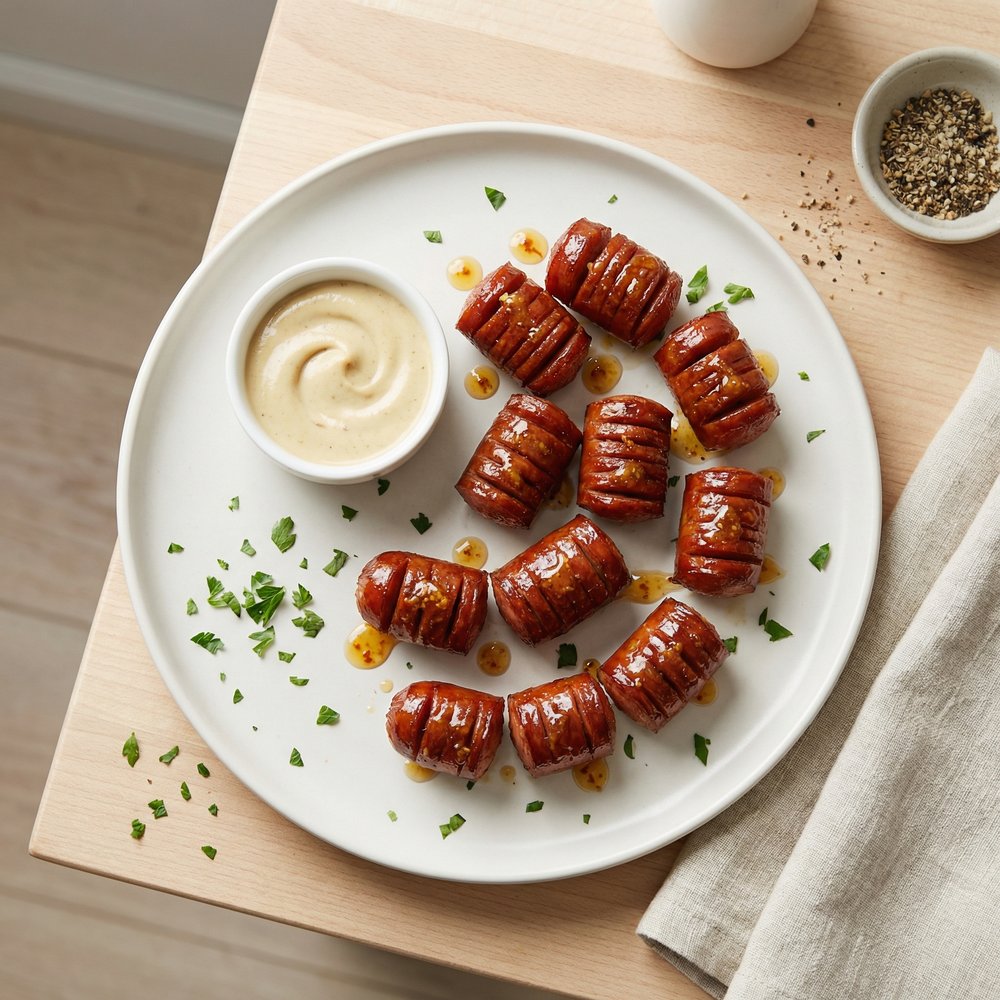 Air-Fried Kielbasa Bite-Size Appetizer
