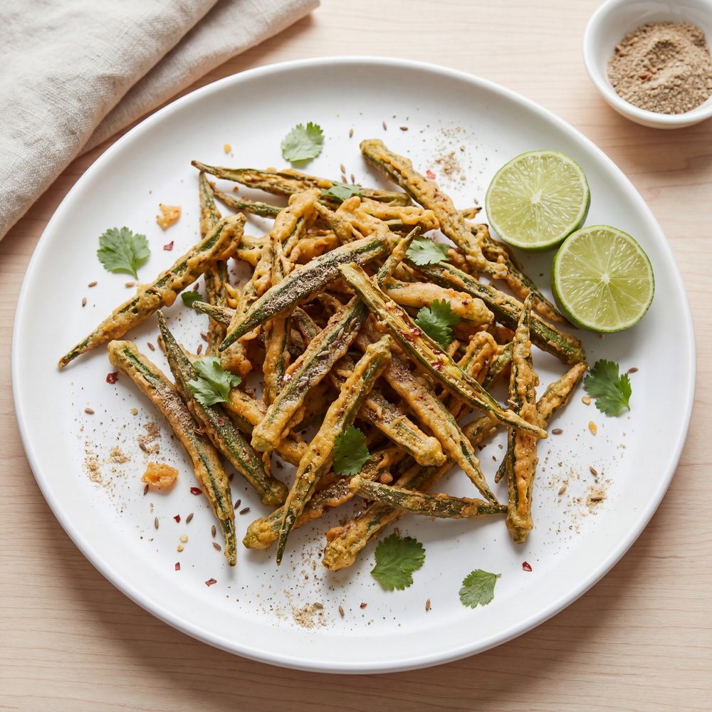 Kurkuri Bhindi (Crispy Okra) in the Air Fryer