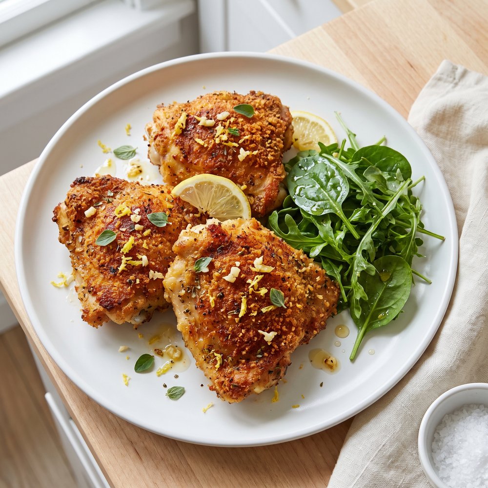Air Fryer Lemon Garlic Parmesan Chicken