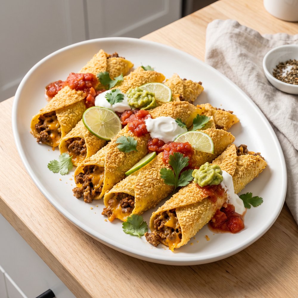 Air Fryer Pasta Tacos