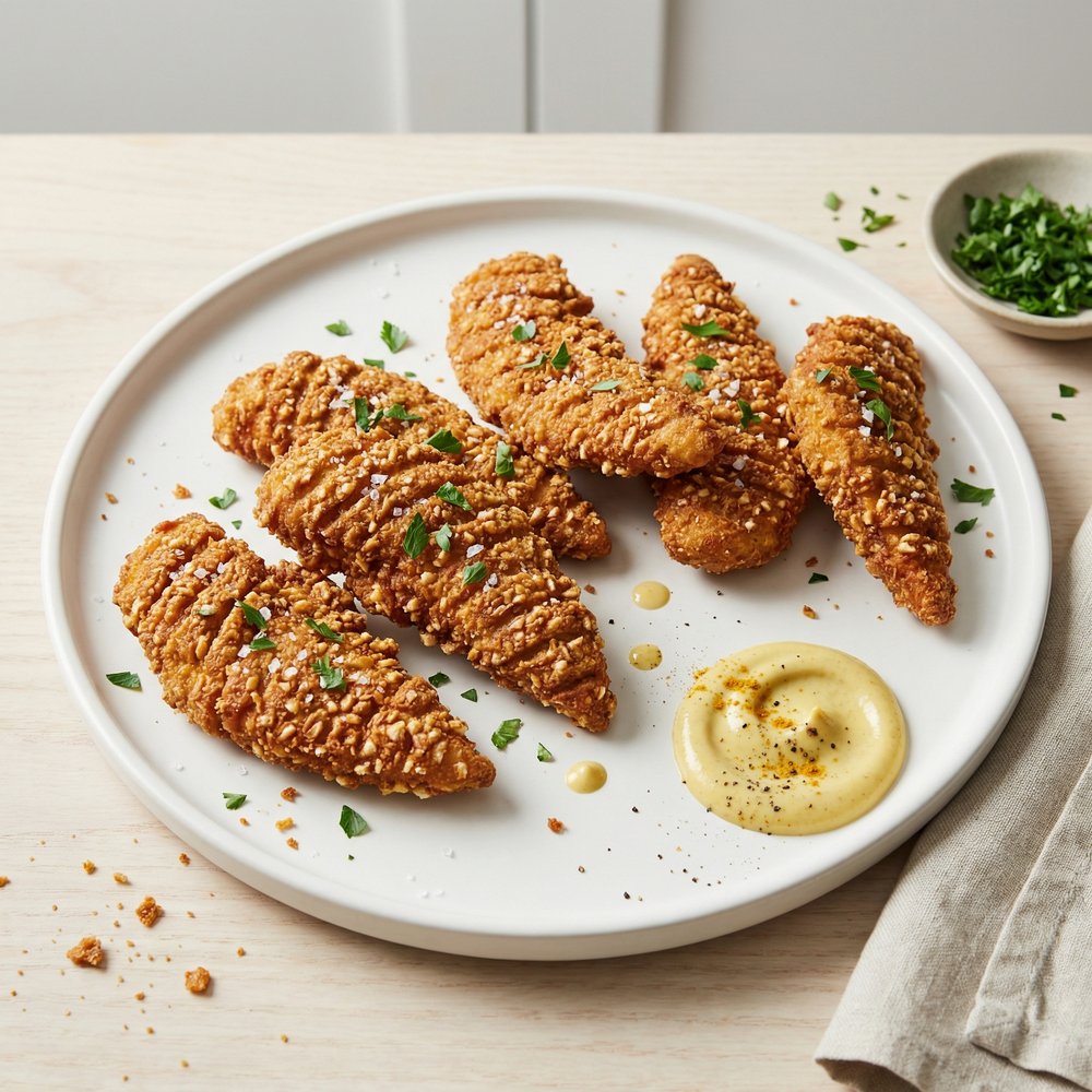 Air Fryer Pretzel-Crusted Chicken Tenders