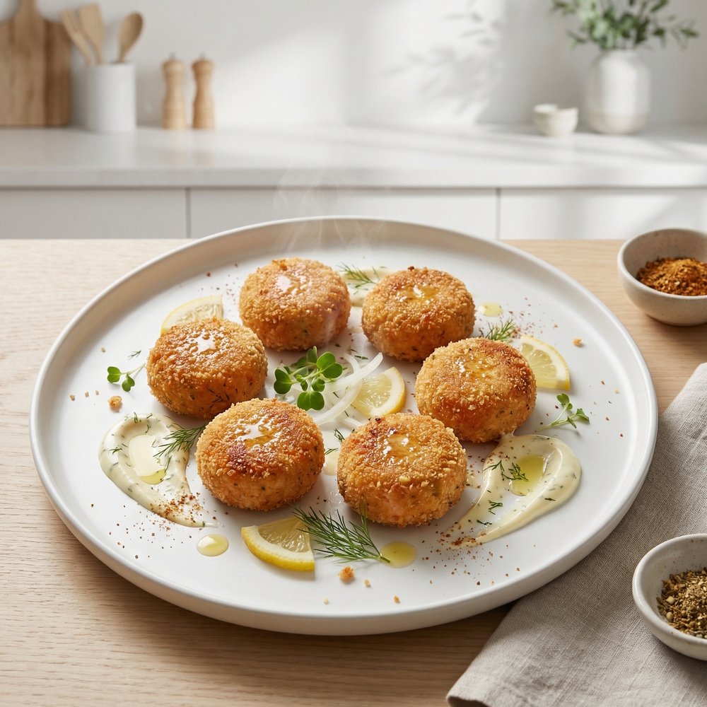 Air-Fried Salmon Croquettes