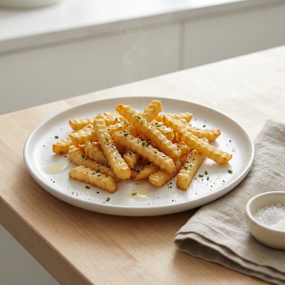 Air Fryer Salt and Vinegar Fries for One