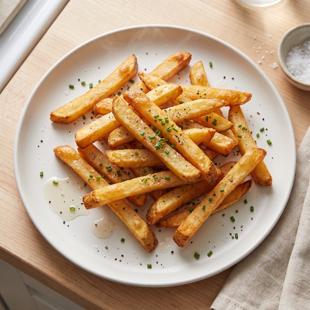 Air Fryer Salt and Vinegar Fries for One