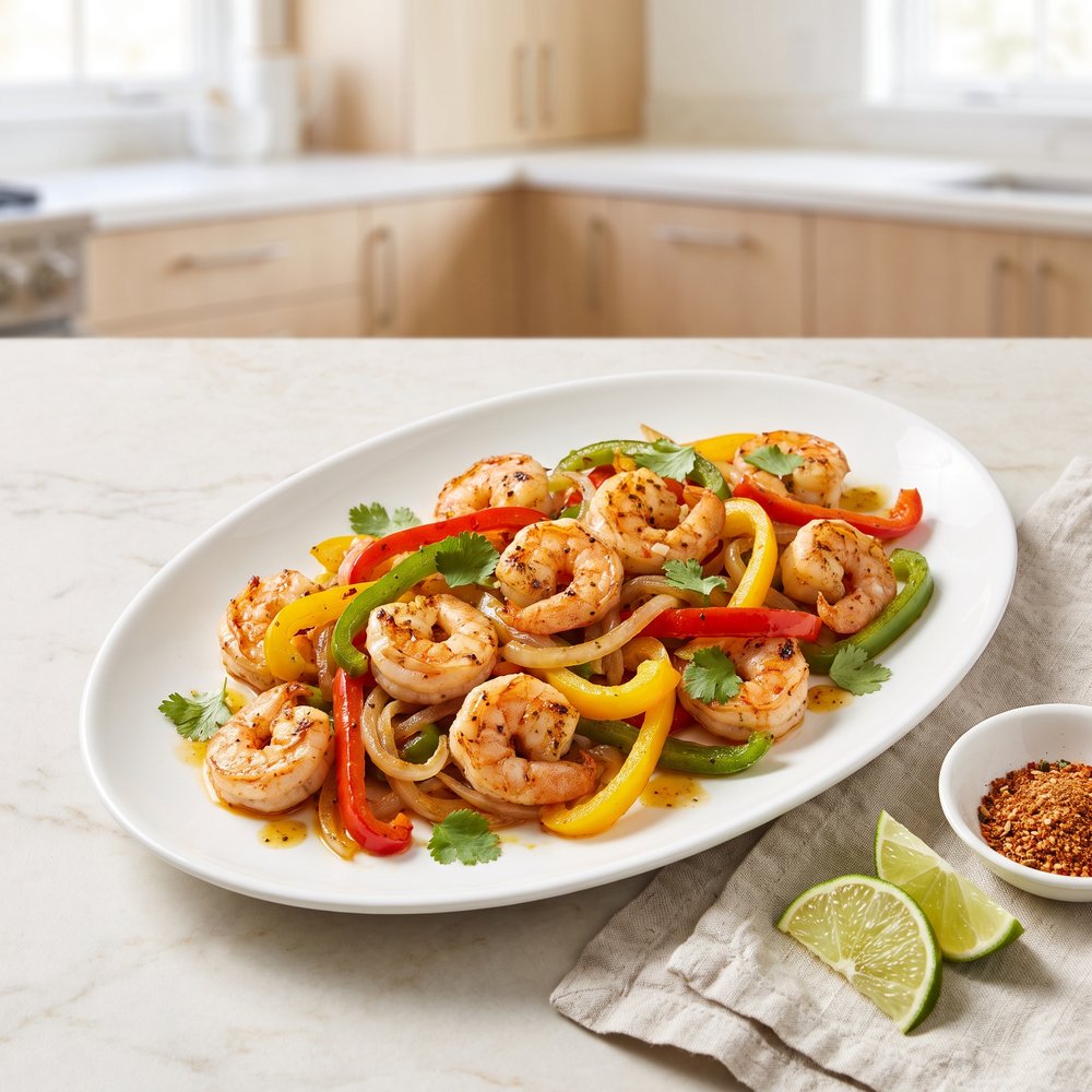 Air Fryer Shrimp Fajitas