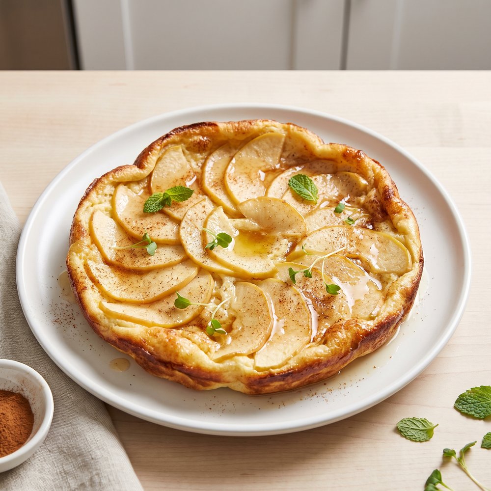 Airy Baked Apple Omelet