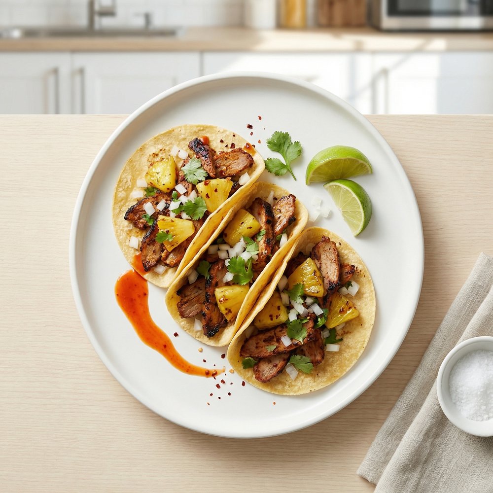 Pineapple Pork Tacos al Pastor
