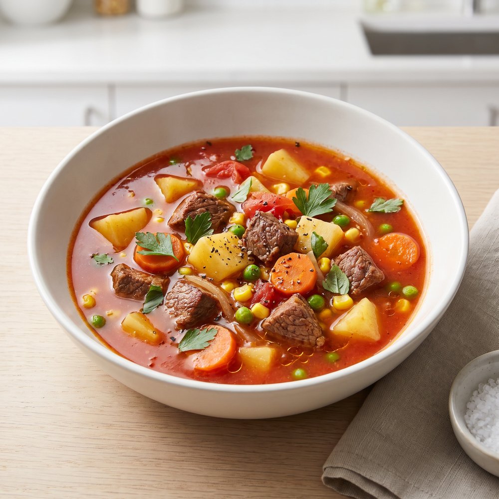 Alison's Crockpot Hearty Vegetable-Beef Soup