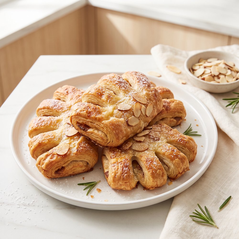 Almond Bear Claw Pastries