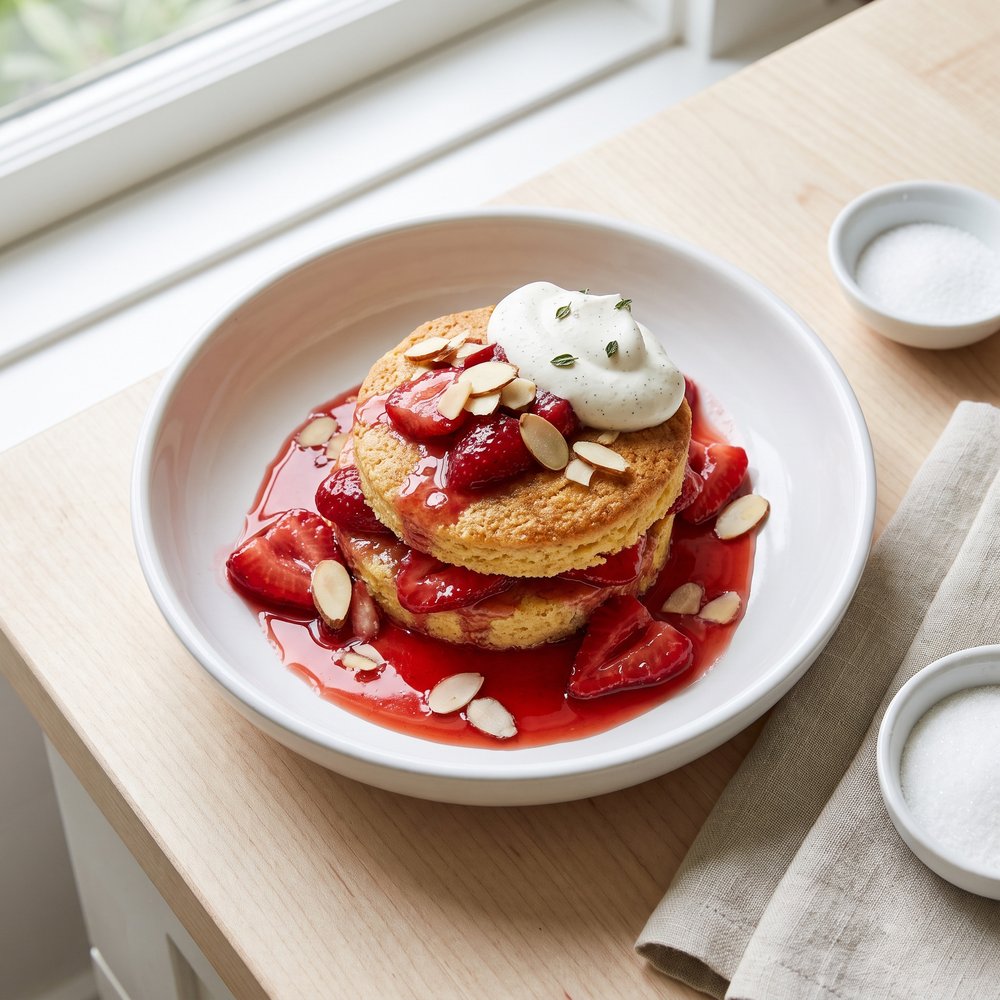 Almond Frangipane Strawberry Shortcake