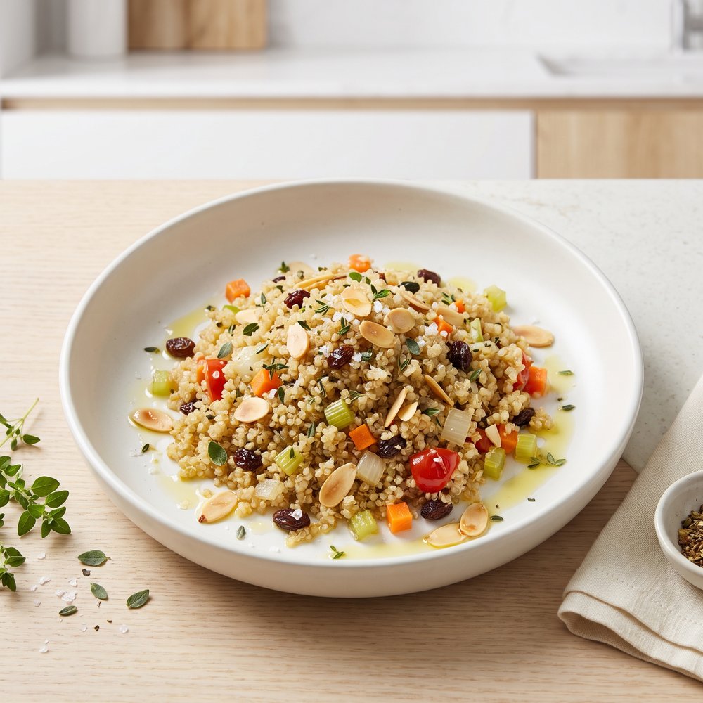 Almond and Quinoa Pilaf