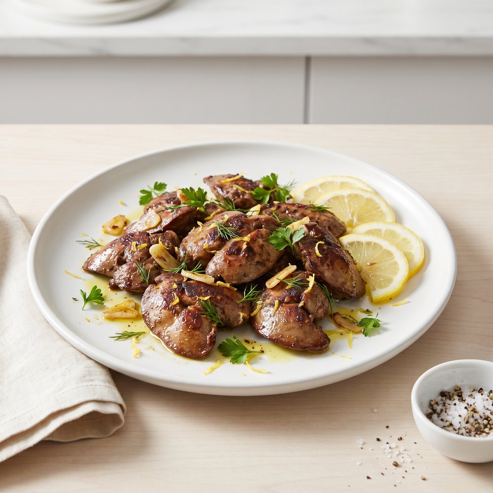 Amazing Garlic Chicken Livers