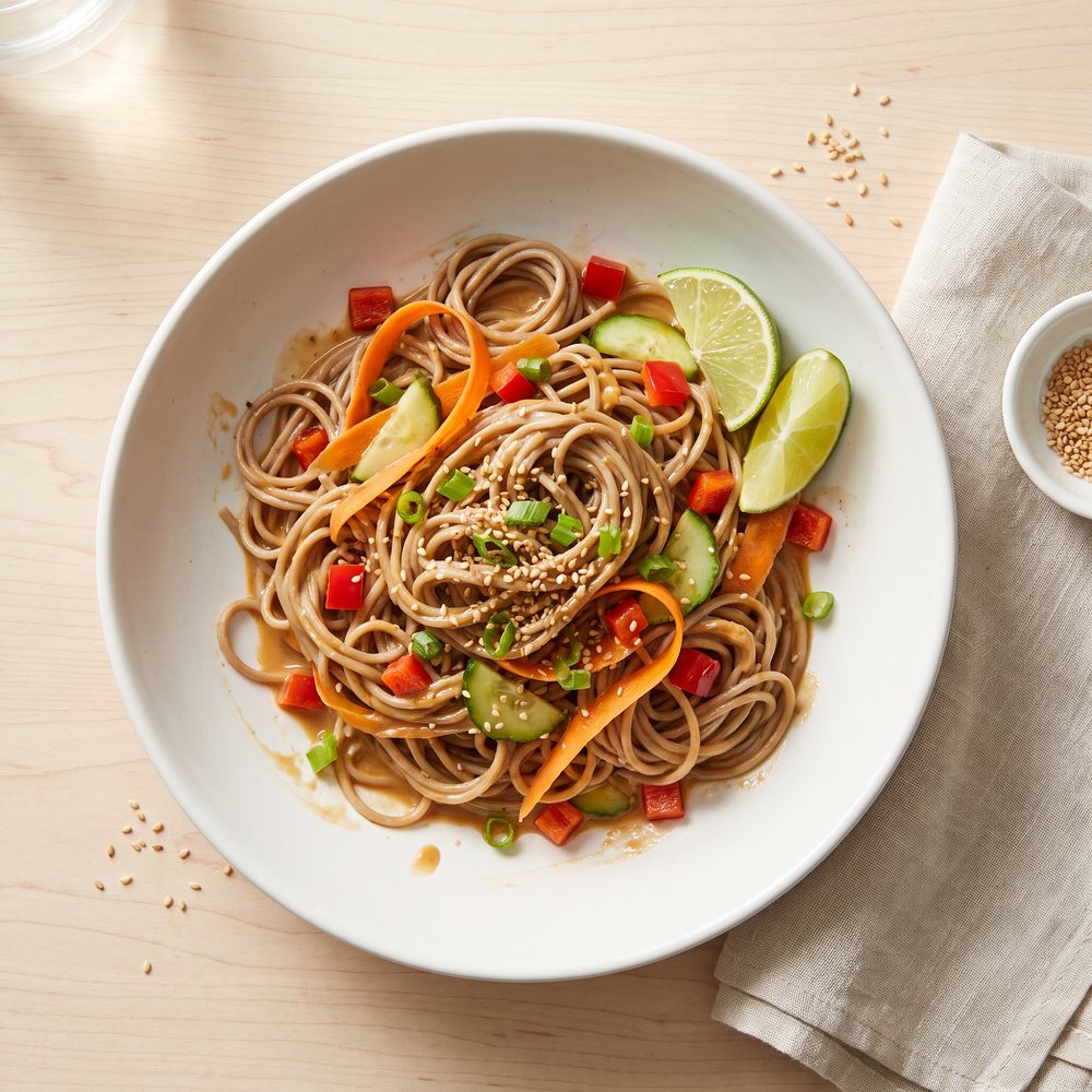 Amazing Peanut Soba Noodles