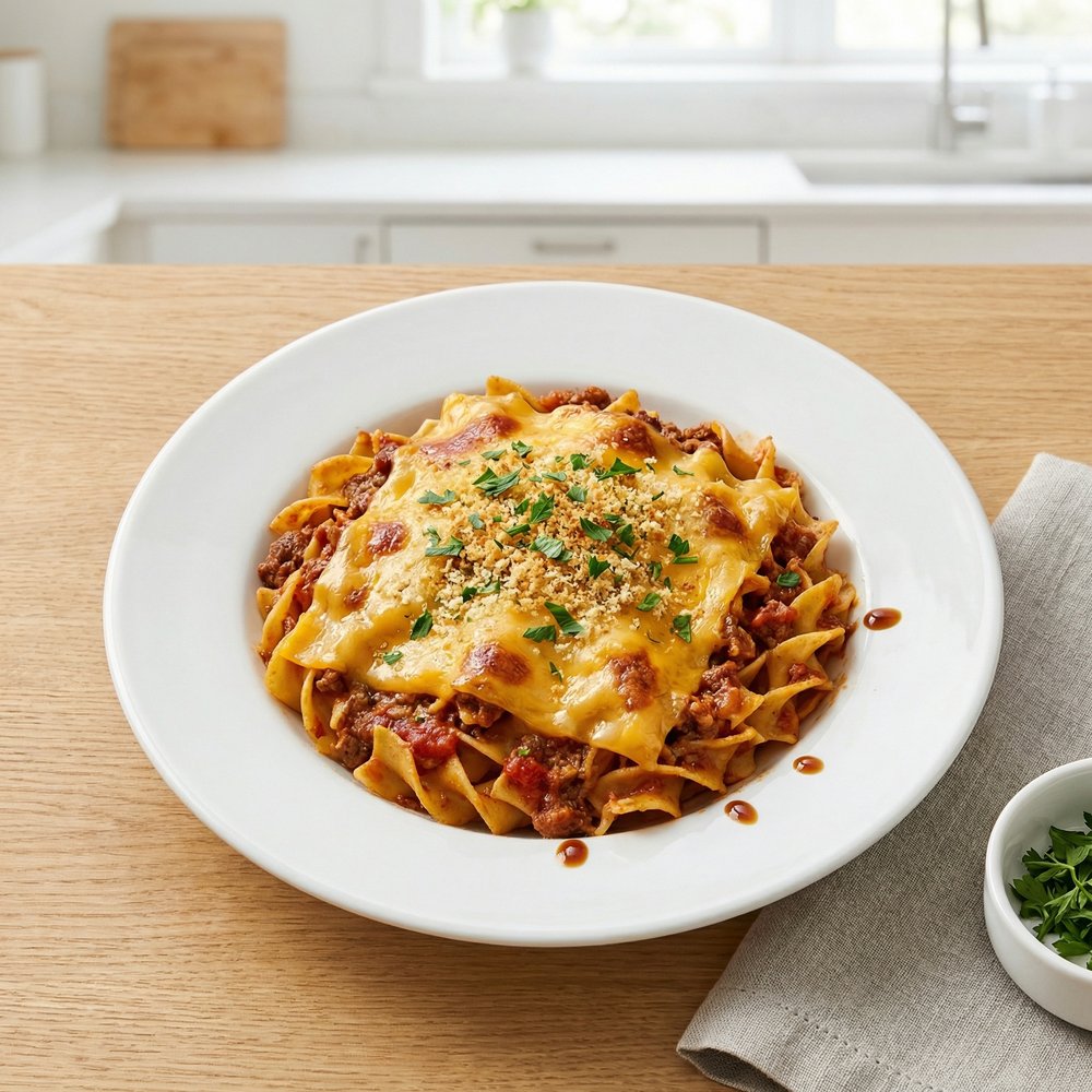 Pennsylvania Dutch Beef and Noodle Bake