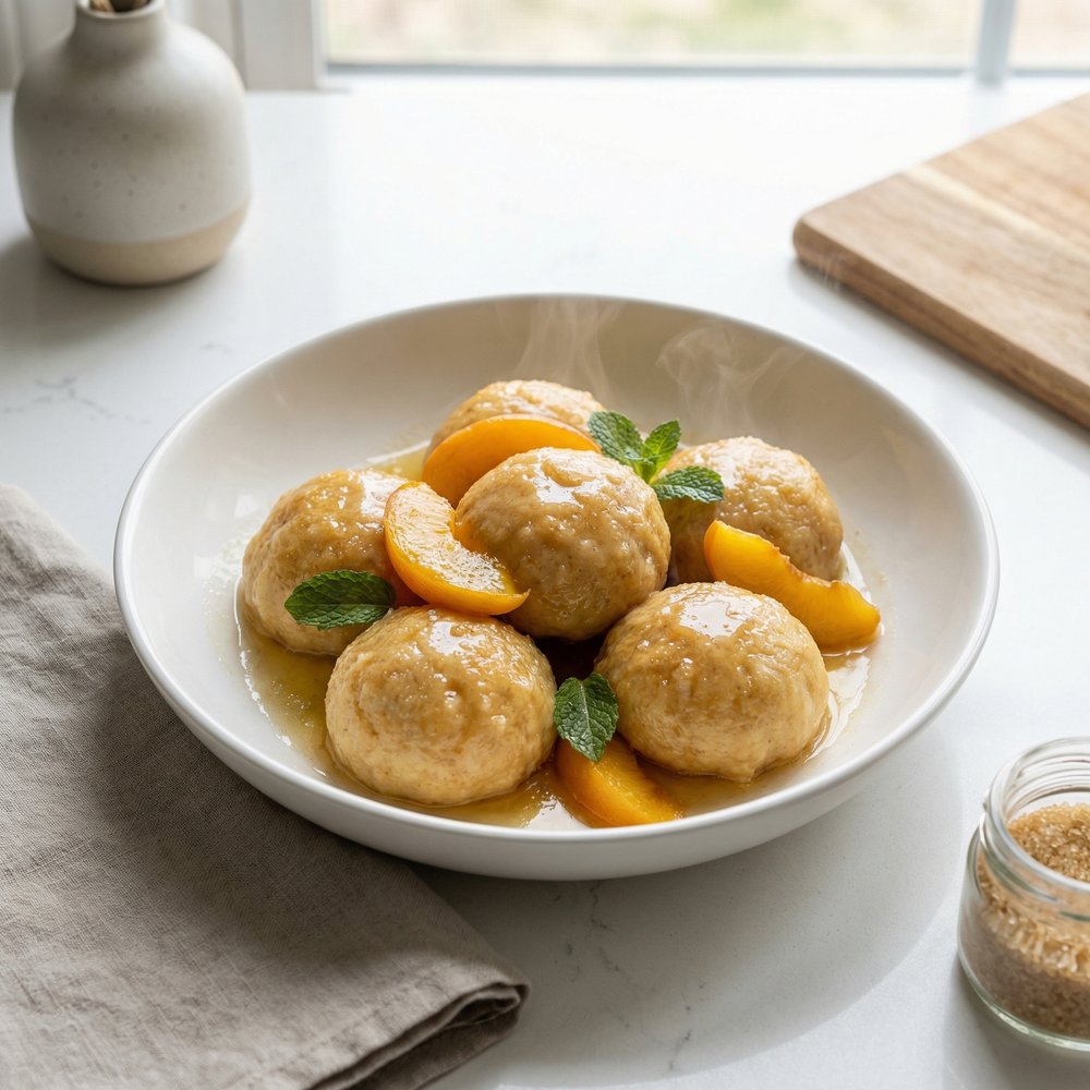 Old-Fashioned Peach Dumplings, Amish-Style