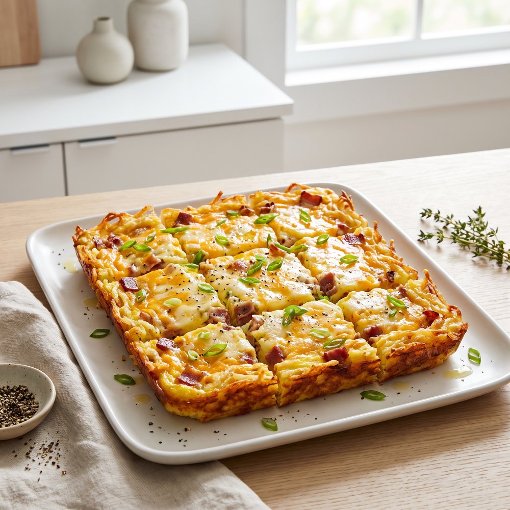 Amish Three-Cheese Breakfast Bake
